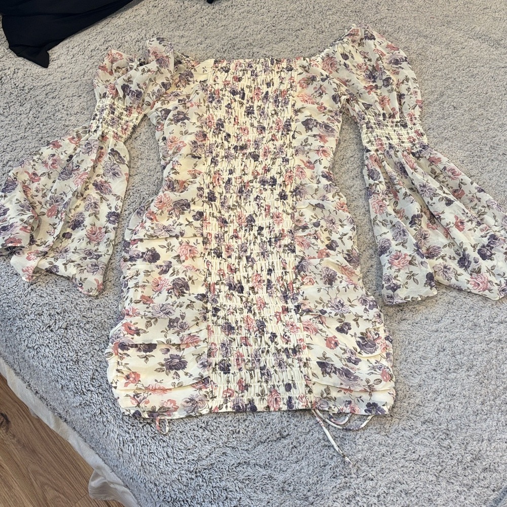 Vici Off the Shoulder Floral Dress - Picture 4 of 4